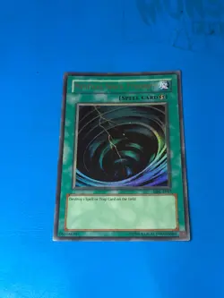 YUGIOH Ultra Rare Mystical Space Typhoon MRL-E047 PLAYED - Image 1