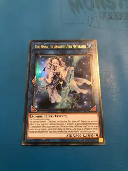 YUGIOH Ultra Rare Yuki-Onna, The Absolute Zero Mayakashi DUOV-EN025 1st Edition - Image 1