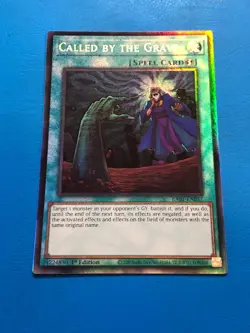 YUGIOH Ultimate Rare Called By The Grave RA01-EN057 1st Edition - Image 1