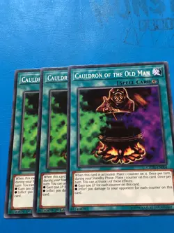YUGIOH 3x Common Cauldron Of The Old Man CHIM-EN064 1st Edition - Image 1