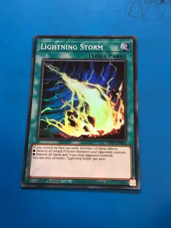 YUGIOH Super Rare Lightning Storm RA01-EN061 1st Edition - Image 1