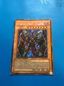 YUGIOH Secret Rare Destiny Hero - Plasma CT04-EN003 - Image 1