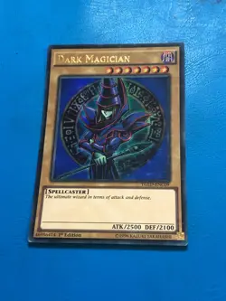 YUGIOH Ultra Rare Dark Magician YGLD-ENC09 1st Edition PLAYED - Image 1