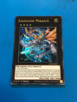 YUGIOH Ultra Rare Exosister Mikailis GRCR-EN017 1st Edition - Image 1