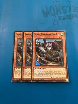 YUGIOH 3x Super Rare Donpa, Marksman Fur Hire DASA-EN014 1st Edition - Image 1