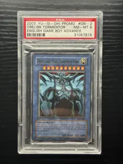 2003 YU-GI-OH! OBELISK THE TORMENTOR Game Boy GBI-002 - PSA 8 - Image 1