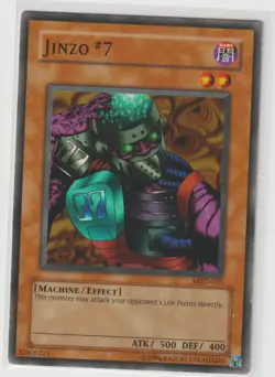 YUGIOH! JINZO #7 CARD - UNLIMITED EDITION NM - MRD-035(X1) - FREE UK P&P - Image 1