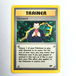 Giovanni 104/132 Pokemon TCG Gym Challenge NM Vintage 2000 Card - Image 2