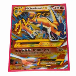 Mega M Charizard EX 107/106 Secret Rare Flashfire TCG Pokemon Card LP - Image 1
