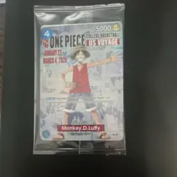 Bandai Namco One Piece Card Game Promo Pack College Basketball US Voyage Luffy - Image 1
