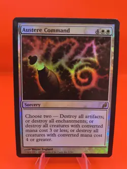 FOIL Austere Command Lorwyn LRW MTG Magic the Gathering Free Shipping! - Image 1