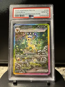 Pokemon Sv: Prismatic Evolutions Leafeon ex Special Illustration Rare 144/131 P… - Image 1