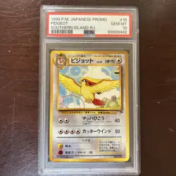 1999 POKEMON JPN PROMO SOUTHERN ISLANDS SOUTHERN ISLAND-R.I. #18 PIDGEOT PSA 10 - Image 1