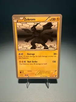 Pokemon Zekrom 47/114 Black & White World Championships 2011 Rare LP - Image 1