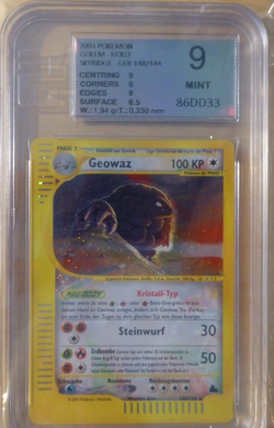 CCG 4 Pokemon Geowaz Skyridge Holo Crystel ! PSA / BGS / EGS 9.0 III - Image 1