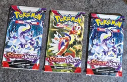 Pokemon TCG Scarlet and Violet Base Set Sealed Boosters x 3 - Image 1