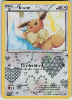 Pokemon TCG Eevee Uncommon Reverse Holo Legendary Treasures: Radiant Collection - Image 1