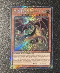 YUGIOH Slifer the Sky Dragon RA03-EN244 Platinum Secret Rare 1st Edition NM - Image 1
