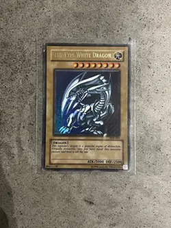 Carte Card Yu-Gi-Oh Konami 1996 Edition White Dragon Holo SDK-001 Bon Etat En - Image 1