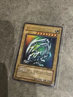 Carte Card Yu-Gi-Oh Konami 1996 Edition White Dragon Holo SDK-001 Bon Etat En - Image 2