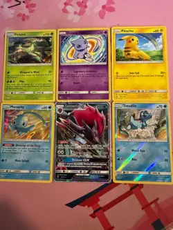 Pokemon TCG Shining Mew Shining Legends 40/73 Holo And Zoroark GX (6 Cards) - Image 4