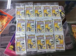 Pokemon 25th Anniversary General Mills 3 Card Booster Packs Lot of 15 new sealed - Image 1