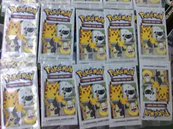 Pokemon 25th Anniversary General Mills 3 Card Booster Packs Lot of 15 new sealed - Image 2
