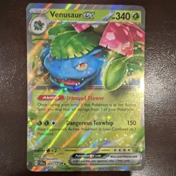 Pokemon TCG Venusaur ex 001/142 Stellar Crown Holo Double Rare 340 HP Eng - Image 1
