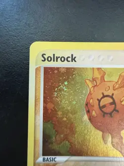 Pokemon TCG Solrock 13/100 Holo Rare Vintage EX Sandstorm SWIRL! LP! - Image 3