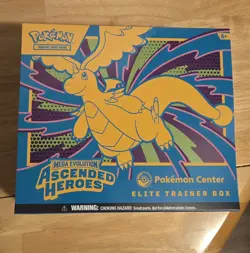 Pokemon Center Mega Evolution Ascended Heroes Elite Trainer Box ETB in Hand NEW - Image 1