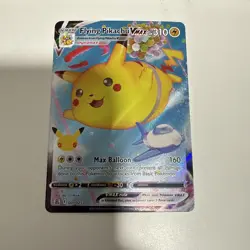 Pokemon TCG Flying Pikachu VMAX Holo Ultra Rare Card 007/025 25th Celebrations - Image 1