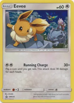 Moderately Played Eevee - SM235 - SM Black Star Promos Pokemon SM Promos - Image 1