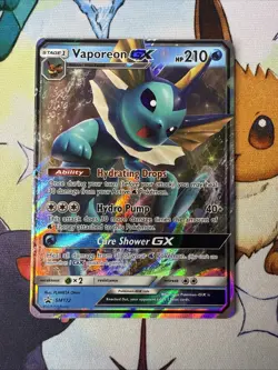 Pokemon TCG Cards Vaporeon GX SM172 Black Star Promo Holo NM-M - Image 1
