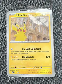 🟡Pokemon x Natural History Museum: Pikachu at the Museum (Sealed) Promo Card🟤 - Image 1