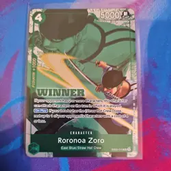 Roronoa Zoro Winner Pack 2025 Vol. 3 R One Piece Promo Card EB02-019 NM English - Image 1