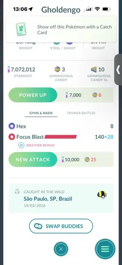 Pokemon Go Shiny Gholdengo ( High CP ) - Image 2