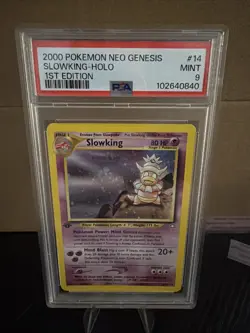 Pokemon TCG Slowking 14/111 1st Edition Neo Genesis Holo Rare - Image 1