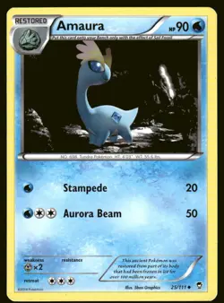 Pokemon Amaura XY - Furious Fists #25/111 - Image 1