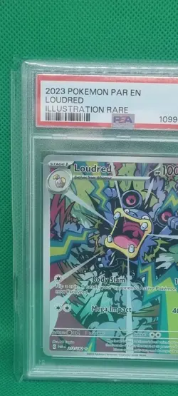 PSA 9 LOUDRED 212/182 POKEMON PARADOX RIFT ILLUSTRATION RARE FULL ART HOLO TCG - Image 2