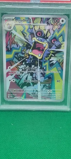 PSA 9 LOUDRED 212/182 POKEMON PARADOX RIFT ILLUSTRATION RARE FULL ART HOLO TCG - Image 3