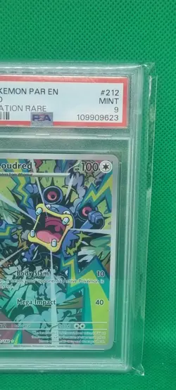 PSA 9 LOUDRED 212/182 POKEMON PARADOX RIFT ILLUSTRATION RARE FULL ART HOLO TCG - Image 4