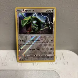 Pokemon TCG Rayquaza 106/145 Reverse Holo Rare SM - Guardians Rising - Image 1