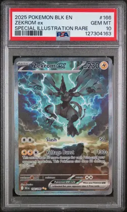 PSA 10 GEM Mint Zekrom ex 166 Special Illustration Rare - Pokemon BLK SV10.5 - Image 1