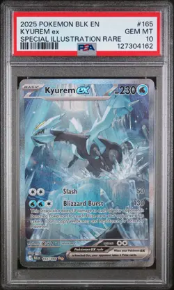 PSA 10 GEM Mint Kyurem ex 165 Special Illustration Rare - Pokemon BLK SV10.5 - Image 1
