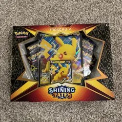 Pokemon TCG Shining Fates Pikachu V Collection Box NEW SEALED - Image 1