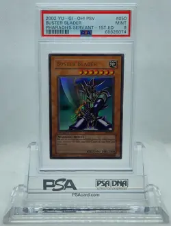 YUGIOH 1ST ED PSV-050 BUSTER BLADER ULTRA RARE HOLO FOIL PSA 9 MINT #68828074 - Image 2