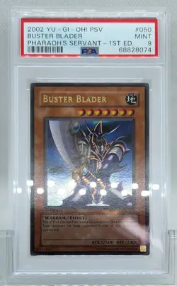 YUGIOH 1ST ED PSV-050 BUSTER BLADER ULTRA RARE HOLO FOIL PSA 9 MINT #68828074 - Image 5