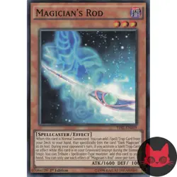 Yugioh Magician's Rod TDIL-EN019 Super Rare 1st Edition LP - Image 1