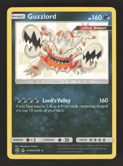 Guzzlord SV26/SV94 Pokemon Hidden Fates Shiny Holo Card - Image 1