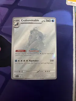 Crabominable 149/142 Sv07: Stellar Crown Illustration Rare NM/M Pokemon Card - Image 1